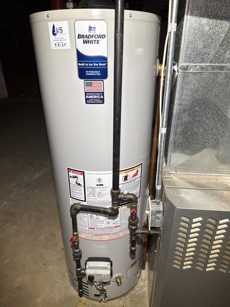 Water heater inspected during a professional home inspection